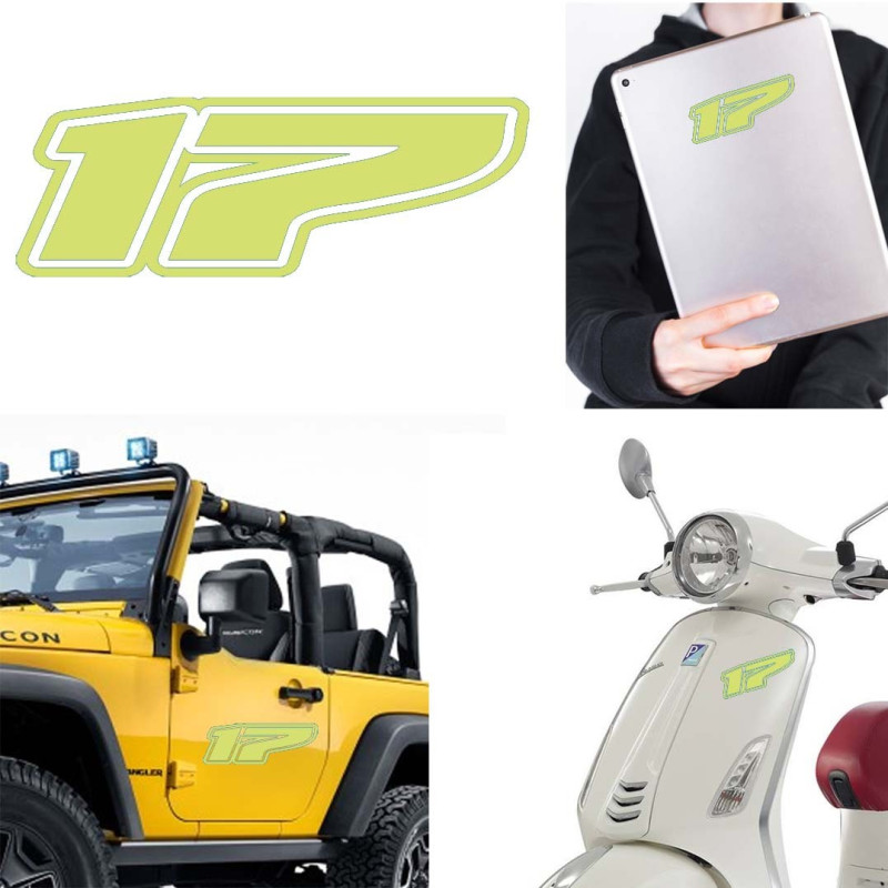 Pegatina de vinilo numero 17 version Dream,