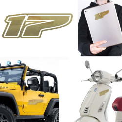 Pegatina de vinilo numero 17 version Dream,