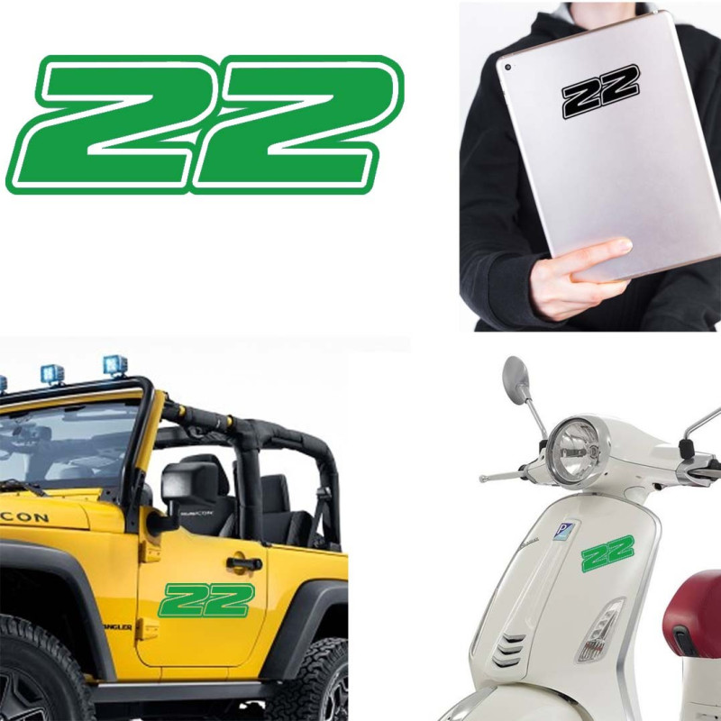 Pegatina de vinilo numero 22 version Dream,