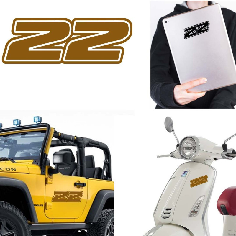 Pegatina de vinilo numero 22 version Dream,