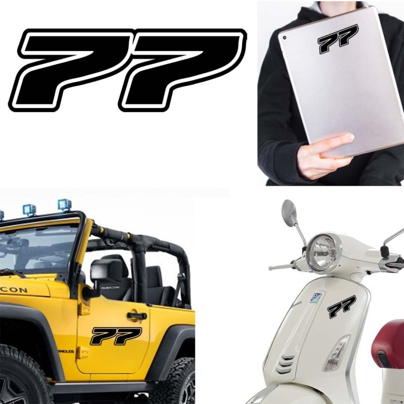 Pegatina de vinilo numero 77 version Dream,