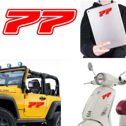 Pegatina de vinilo numero 77 version Dream,