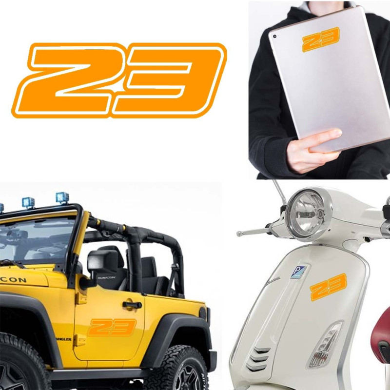 Pegatina de vinilo numero 23 version Dream,