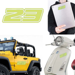 Pegatina de vinilo numero 23 version Dream,