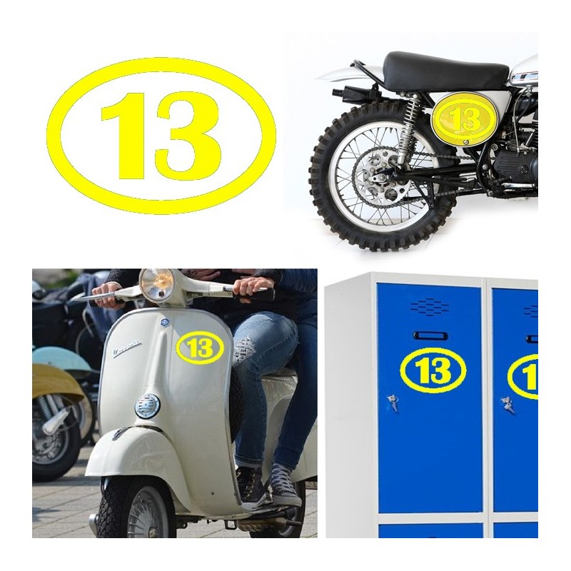 numero 13 oval versión 1