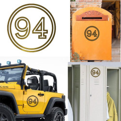 Pegatina de vinilo numero 94 versión vii,