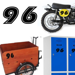 Numero 96 eras, pegatina de vinilo