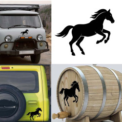 caballo v15 dcha, pegatina de vinilo