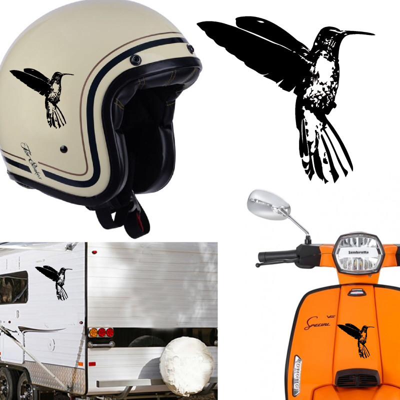 Colibrí, pegatina de vinilo versión v3 XS