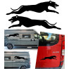 2 pegatinas de vinilo Galgo versión v12 XS