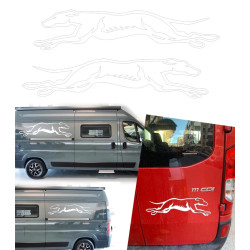 2 Galgos corriendo version v10 XS. 1 derecha y 1 izquierda