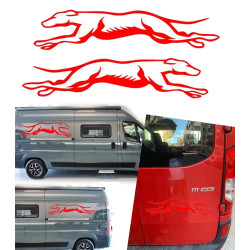 2 Galgos corriendo version v10 XS. 1 derecha y 1 izquierda