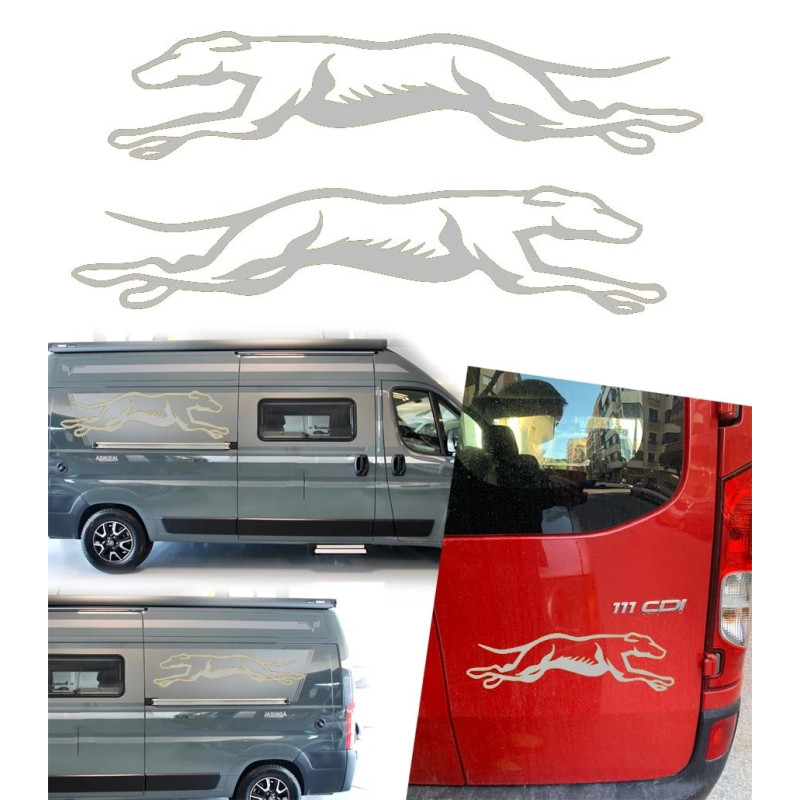 2 Galgos corriendo version v10 XS. 1 derecha y 1 izquierda