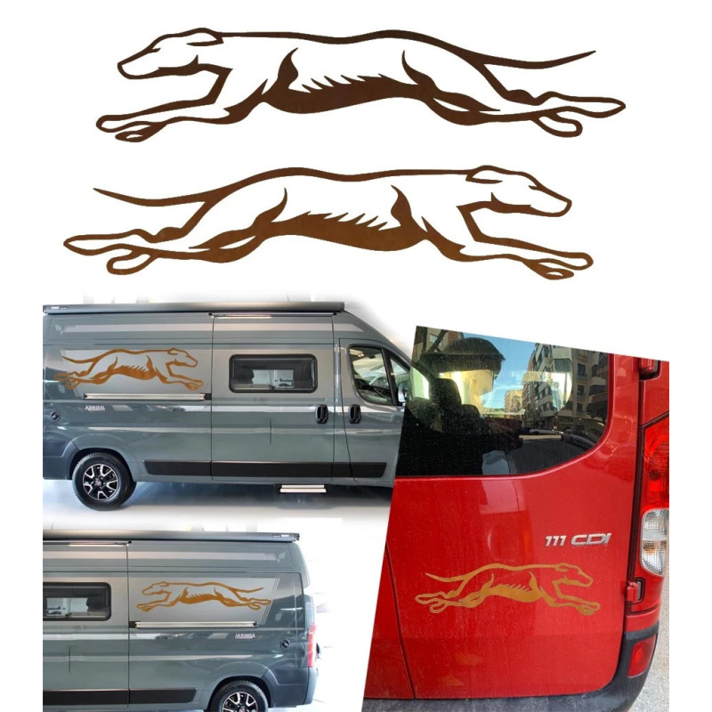2 Galgos corriendo version v10 XS. 1 derecha y 1 izquierda