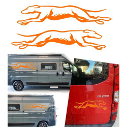 2 Galgos corriendo version v10 XS. 1 derecha y 1 izquierda