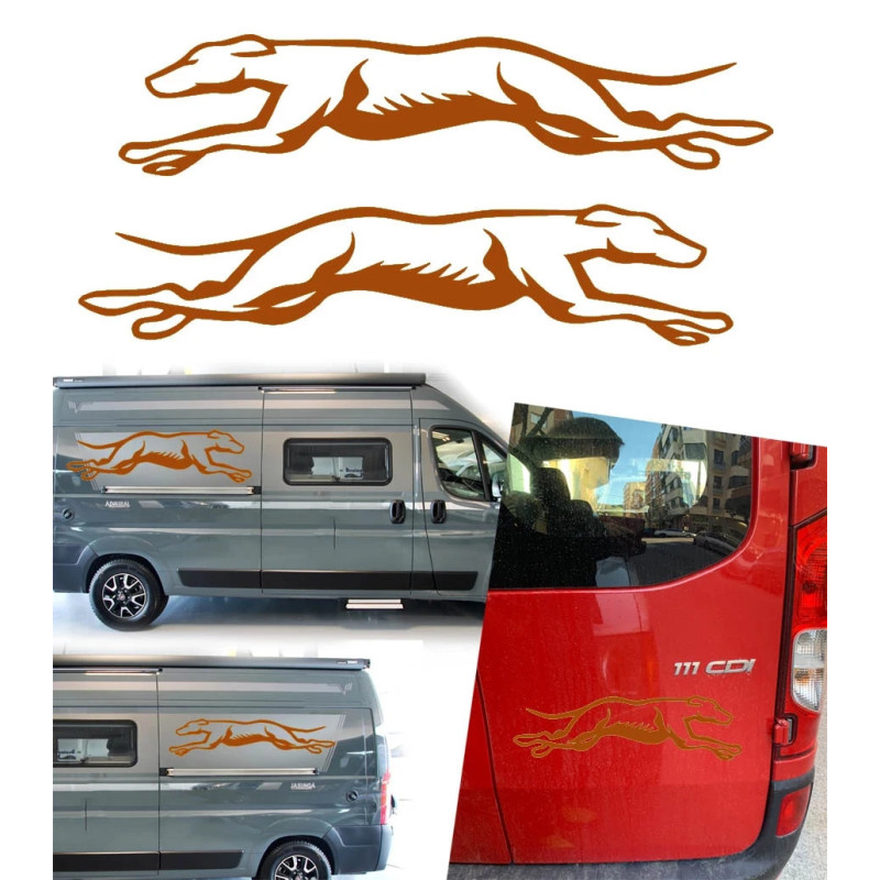 2 Galgos corriendo version v10 XS. 1 derecha y 1 izquierda