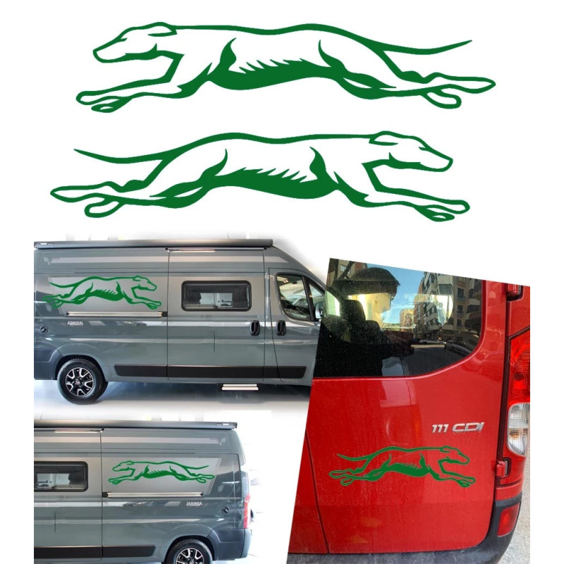 2 Galgos corriendo version v10 XS. 1 derecha y 1 izquierda
