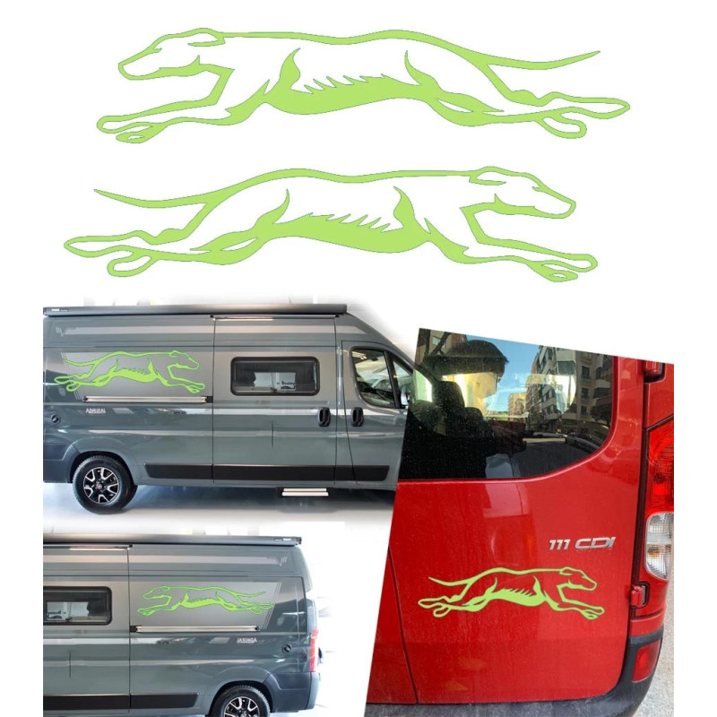 2 Galgos corriendo version v10 XS. 1 derecha y 1 izquierda