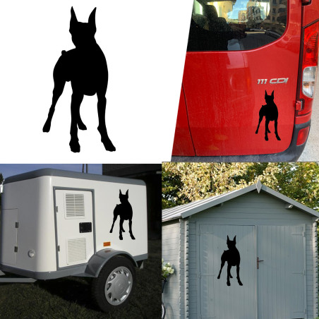 pegatina de vinilo DOBERMAN v4 XS