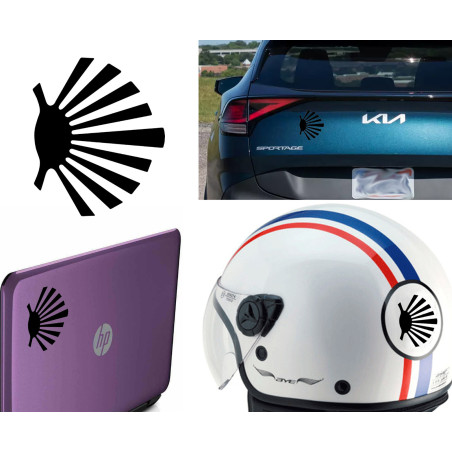 pegatina de vinilo Camino de Santiago