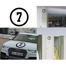 numero 7, Pegatina vinilo version version III