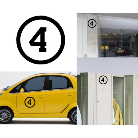 numero 4, Pegatina vinilo version III