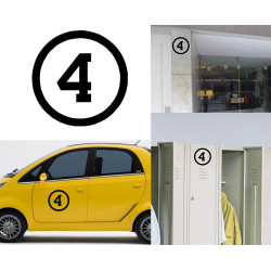 numero 4, Pegatina vinilo version III