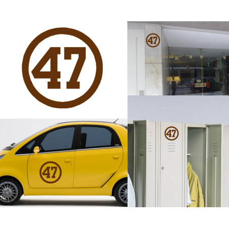 numero 47, Pegatina vinilo version III