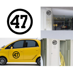 numero 47, Pegatina vinilo version III