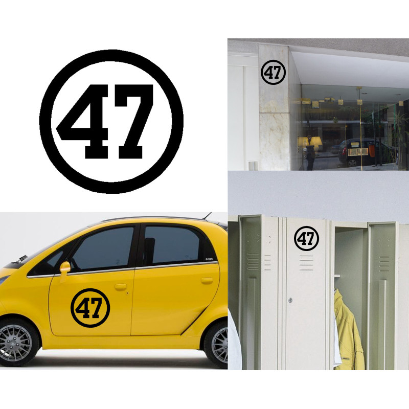 numero 47, Pegatina vinilo version III