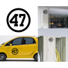 numero 47, Pegatina vinilo version III