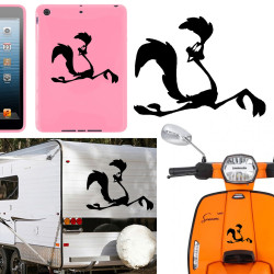 Correcaminos pegatina vinilo de corte