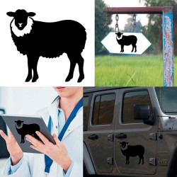 Oveja v3, pegatina de vinilo