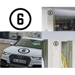 numero 6, Pegatina vinilo version III