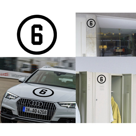 numero 6, Pegatina vinilo version III