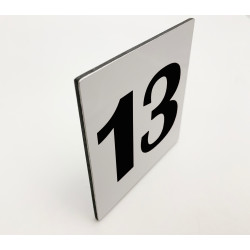 NUMERO 13 Cartel aluminio 3 mm. Panel sandwich 3 mm