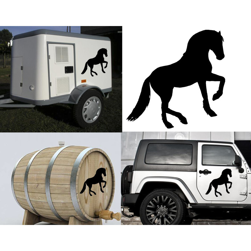 Caballo pegatina vinilo de corte.