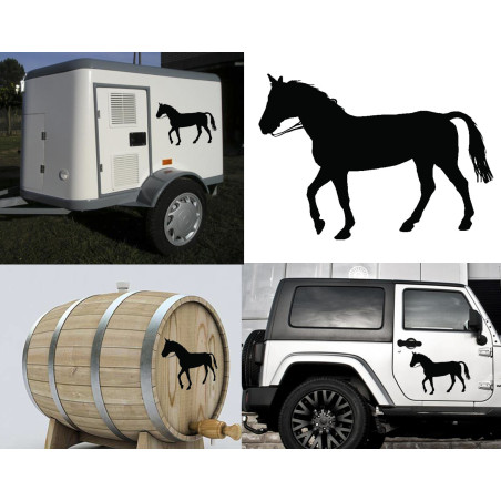 Pegatina vinilo de corte CABALLO v10