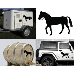 Pegatina vinilo de corte CABALLO v10