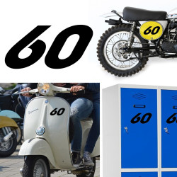 Numero 60 racing pegatina de vinilo
