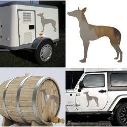 Podenco Canario, pegatina de vinilo