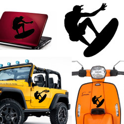 Surf, pegatina de vinilo versión v1a