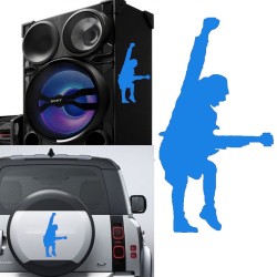 Angus Young, pegatina de vinilo versión v2