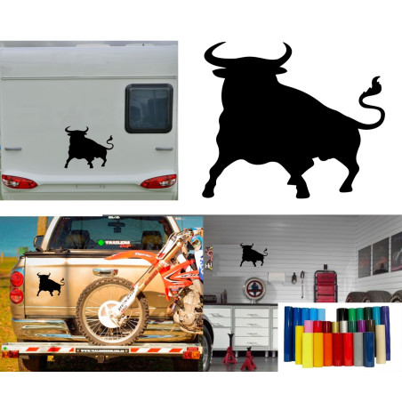 Toro español v4 XS. Pegatina de vinilo