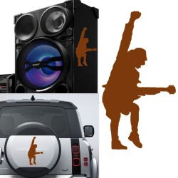 Angus Young, pegatina de vinilo versión v2