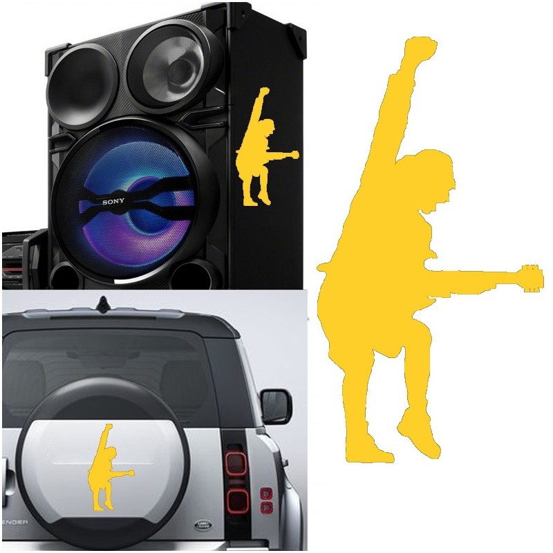 Angus Young, pegatina de vinilo versión v2