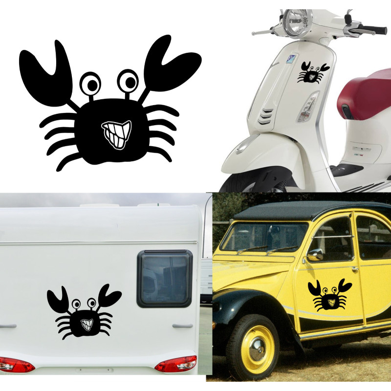 pegatina de vinilo Cangrejo v4 XS