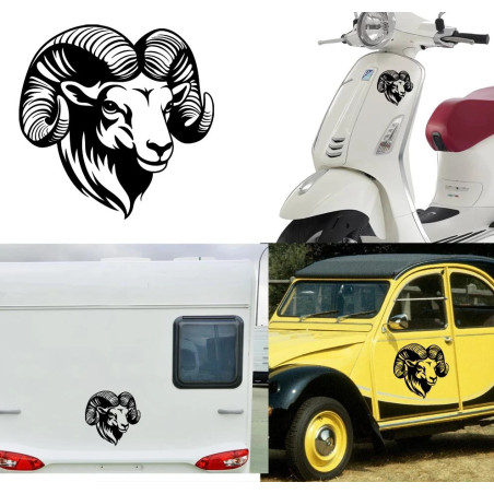 Cabra Montesa versión v3 Pegatina de vinilo