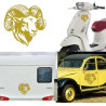 Cabra Montesa versión v3 Pegatina de vinilo
