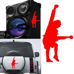 Angus Young, pegatina de vinilo versión v2